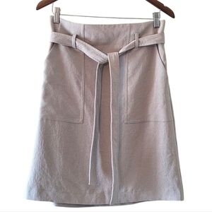 Aritzia Wilfred High Waist Belted Pockets Mini Skirt Size 6.